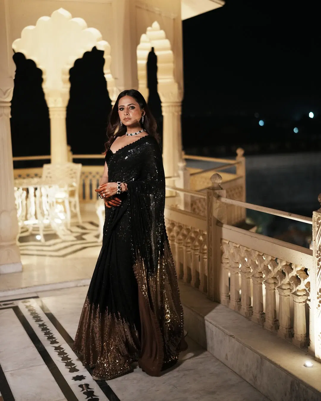 Jr 636 Georgette With Embroidery Work Saree Best Wholesale Shop In Surat